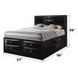 Ireland Black Full Storage Platform Bed