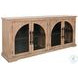 Wrenvale Natural Arched 4 Glass Door Accent Cabinet