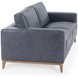 Donovan Mystic Blue Leather 94" Sofa