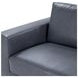 Donovan Mystic Blue Leather 94" Sofa