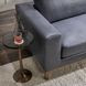 Donovan Mystic Blue Leather 94" Sofa