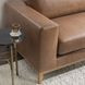 Donovan Burnished Tan Leather 94" Sofa