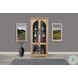 Wrenvale Natural Arched 78" Glass Door Accent Cabinet