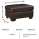 Santorine Dark Brown Ottoman