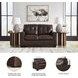 Santorine Dark Brown Loveseat