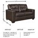Santorine Dark Brown Loveseat