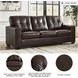 Santorine Dark Brown Sofa