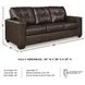 Santorine Dark Brown Sofa