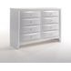 Ireland White 8 Drawer Dresser