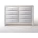Ireland White 8 Drawer Dresser