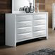 Ireland White 8 Drawer Dresser