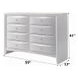 Ireland White 8 Drawer Dresser