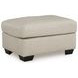 Santorine Bone Leather Ottoman