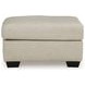 Santorine Bone Leather Ottoman
