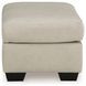 Santorine Bone Leather Ottoman