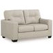 Santorine Bone Leather Loveseat
