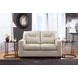 Santorine Bone Leather Loveseat