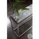 Signature Designs Forest Marble And Antiqued Silver Leaf Treville Console Table