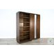 Cozy Luxe Dark Brown Sliding 2 Door Storage Cabinet