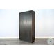 Cozy Luxe Dark Brown Sliding 2 Door Storage Cabinet