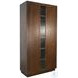 Cozy Luxe Dark Brown Sliding 2 Door Storage Cabinet