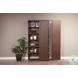 Cozy Luxe Dark Brown Sliding 2 Door Storage Cabinet