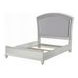 Maverick Gray and Platinum Queen Upholstered Panel Bed