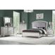 Maverick Gray and Platinum Queen Upholstered Panel Bed