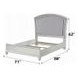 Maverick Gray and Platinum Queen Upholstered Panel Bed