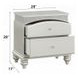 Maverick Platinum 2 Drawer Nightstand