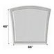 Maverick Platinum Arched Dresser Mirror