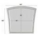 Maverick Platinum Arched Dresser Mirror