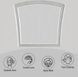 Maverick Platinum Arched Dresser Mirror