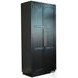 Rustic Refined Black 2 Door Storage Cabinet