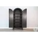 Golden Hearth Black 2 Door Arch Storage Cabinet