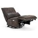 Paige Rustic Brown Leather Swivel Power Recliner