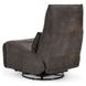 Paige Rustic Brown Leather Swivel Power Recliner