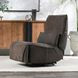 Paige Rustic Brown Leather Swivel Power Recliner