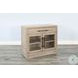 Mirelle Natural 2 Glass Door Storage Cabinet