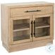 Mirelle Natural 2 Glass Door Storage Cabinet