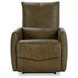 Thaya Earth Brown Leather Power Recliner with USB Charging