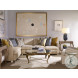 Brooke Clear Glass And Antique Brass Drink Table