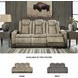 Next-Gen DuraPella Sand Performance Fabric Power Reclining Sofa With Adjustable Headrest