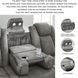 Next-Gen DuraPella Slate Performance Fabric Power Reclining Sofa With Adjustable Headrest