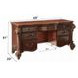 Vendome Cherry 7 Drawer Vanity Desk