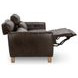 Conway Brown Leather 89" Power Reclining Sofa with USB Charging