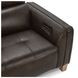 Conway Brown Leather 89" Power Reclining Sofa with USB Charging