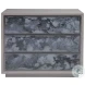 Signature Designs Gray And White Sandblasted Metaphor Hall Chest