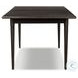 Harper Black Mango Veneer 104" Extendable Rectangular Dining Table