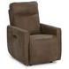Vivica Toffee Leather Power Recliner with USB Charging